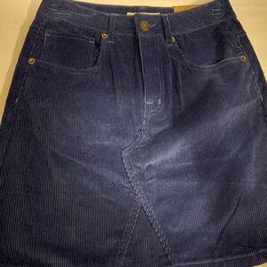 Blue Mini Skirt Frye & Co. Size 2 Corduroy
